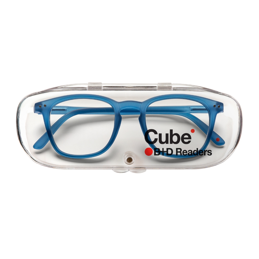 B+D แว่นสายตายาวกรองแสงคอมพิวเตอร์ รุ่น CUBE READER, MATT สี BLUE ...
