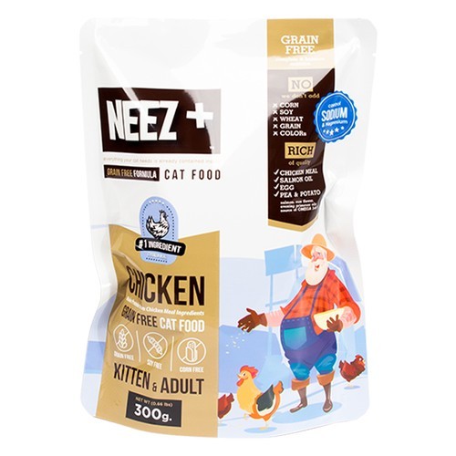 NEEZ+ นีซพลัส เกรด Super Premium ขนาดทดลอง 300g. Grain Free เหมาะทุก ...
