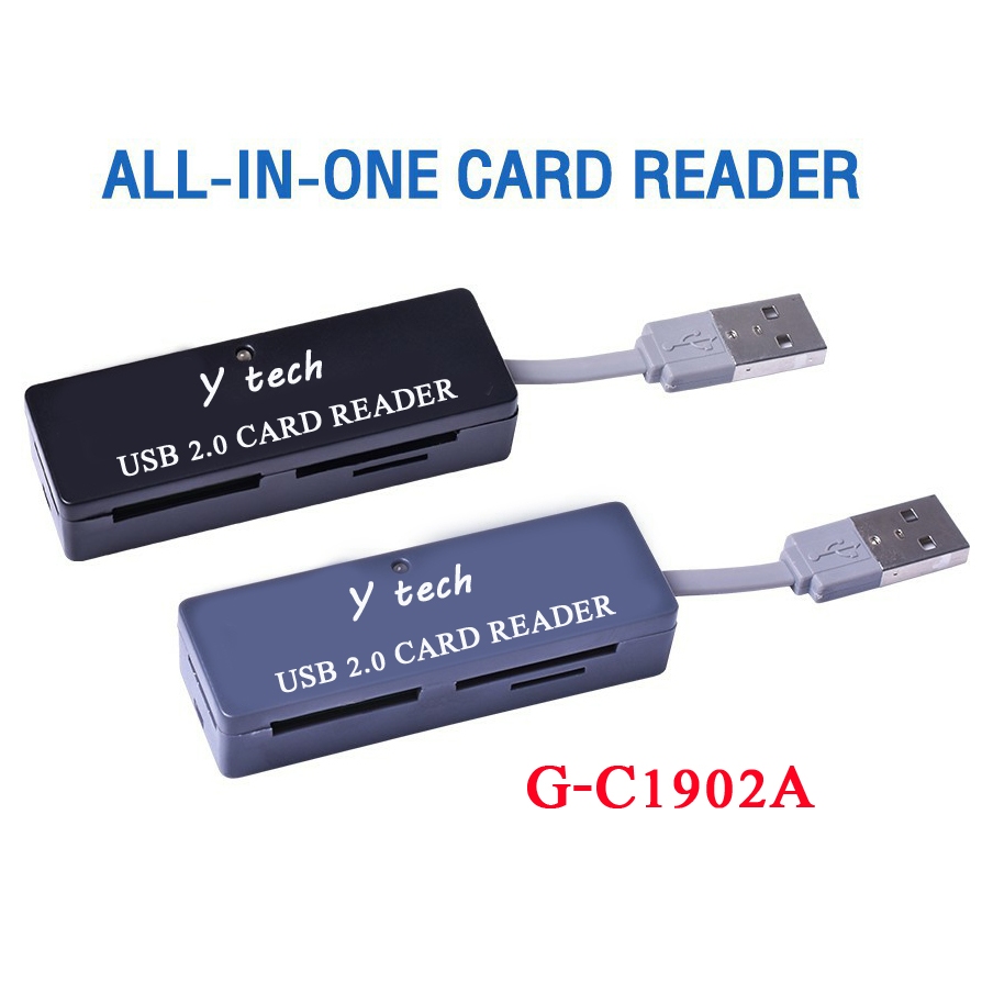 ํY tech G-C1902A Card Reader การ์ดรีดเดอร์ All in one USB2.0 | Shopee ...
