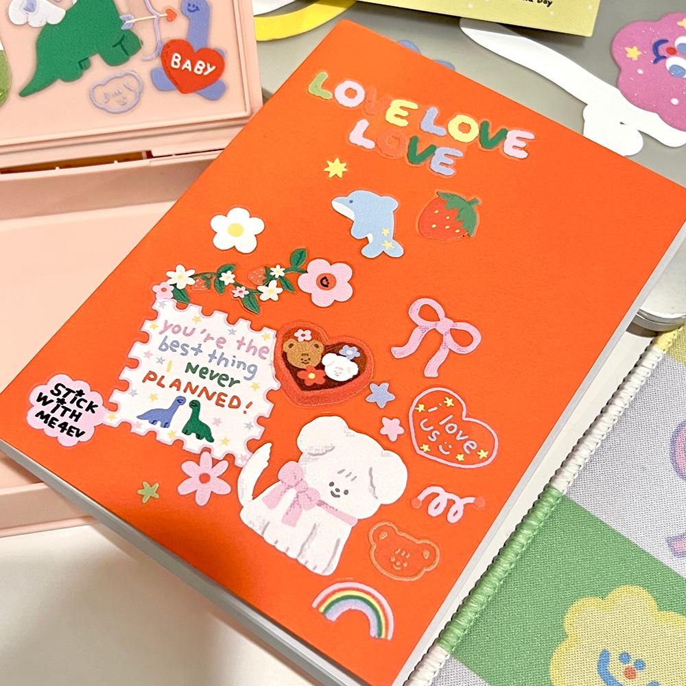 Valentine2024 lovelovelove Sticker สติกเกอร์พรีเมียมไซส์ 3x8นิ้ว รุ่น ...