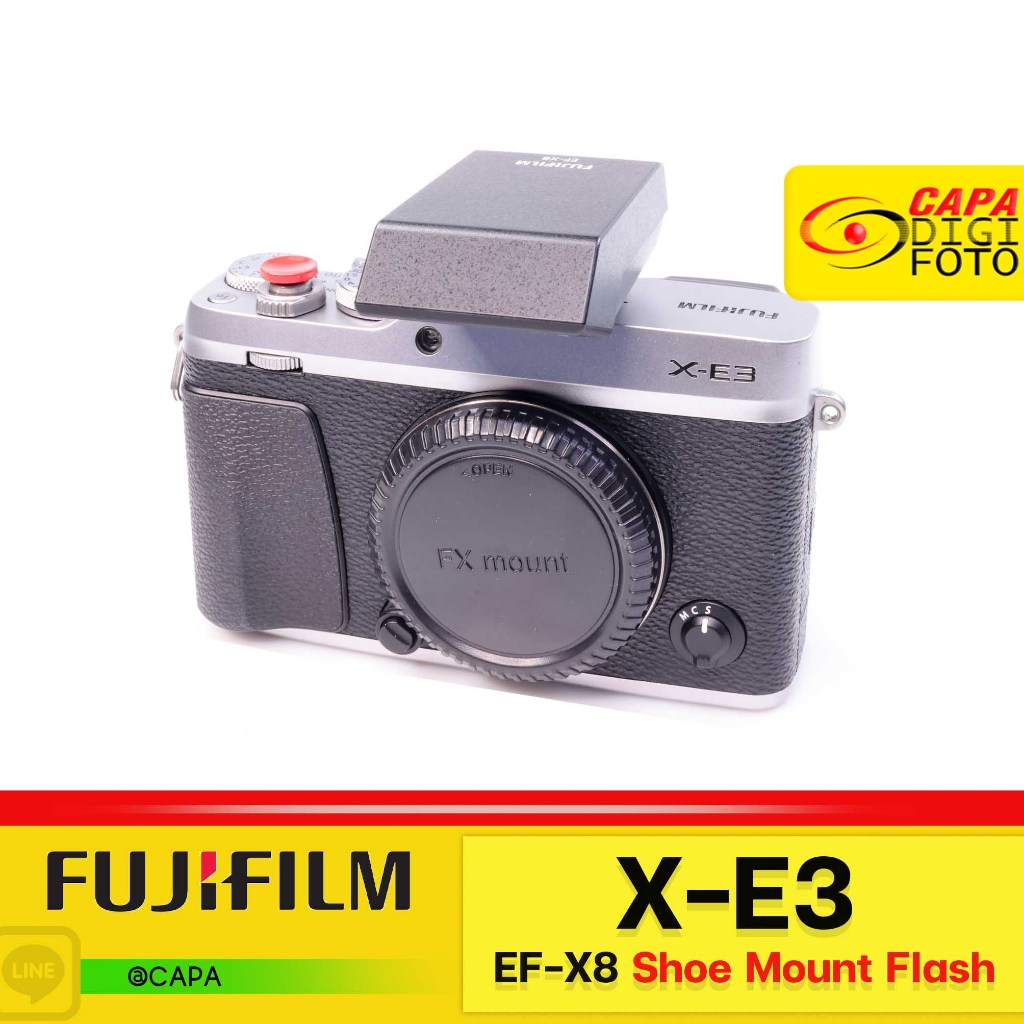 [USED] Fujifilm XE3+EFX8 Shoe Mount Flash YC **Shutter 1xx Shopee