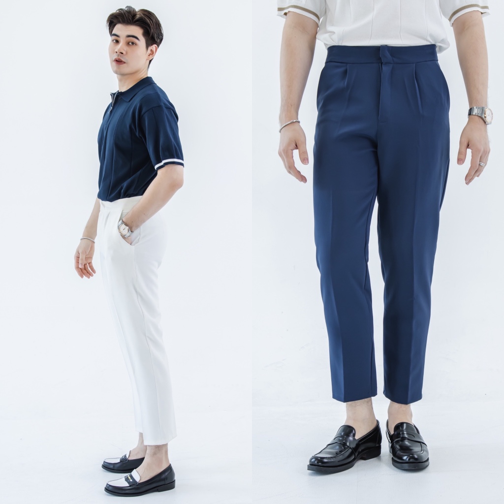 [Plus size เอว38-42] BARON COMMON Pants สแล็คขายาว ขาเต่อ เอวสูง ไซส์ ...