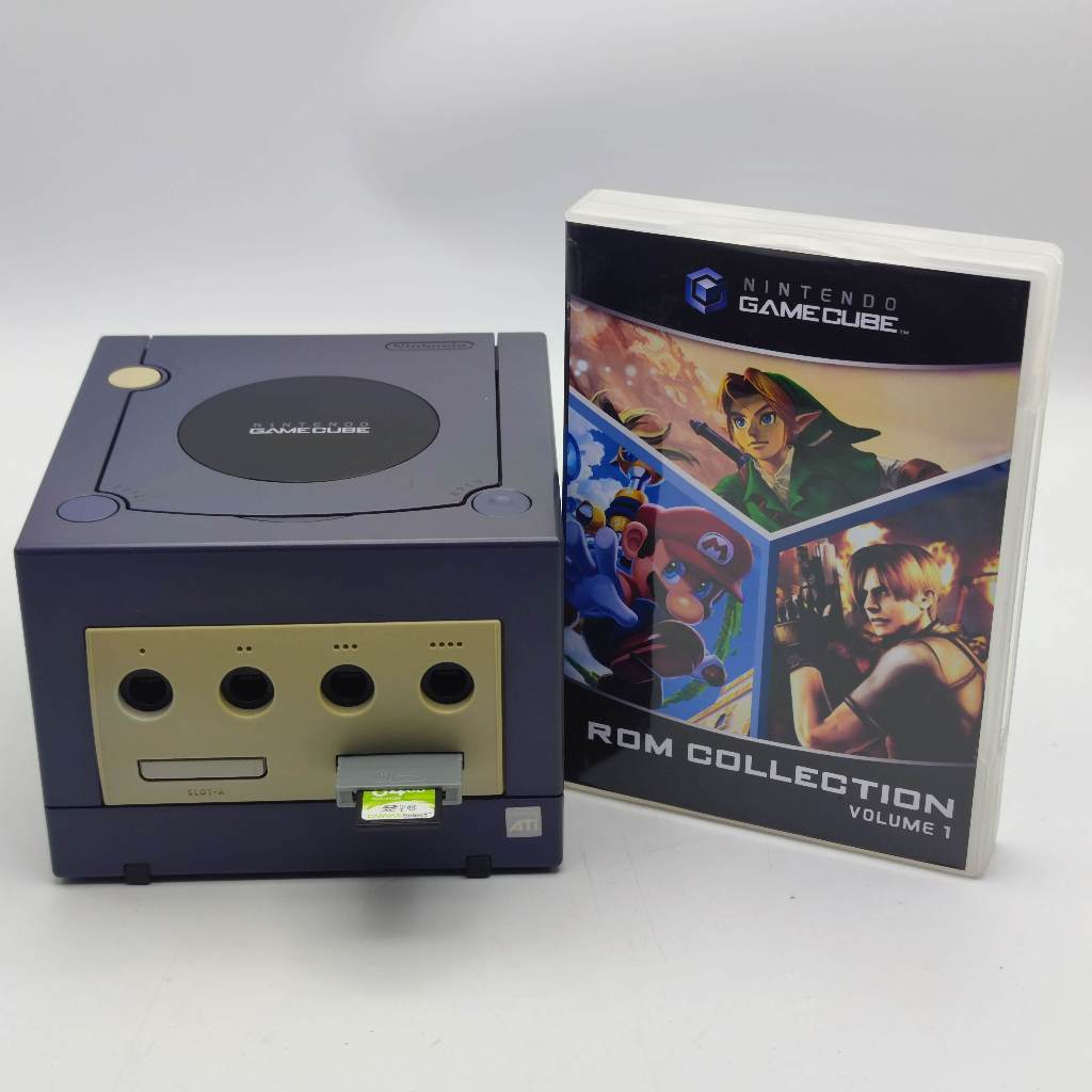 GAMECUBE สีม่วง [PI PICO] + SD 64GB [35 เกมส์] ชุดนี้ มีเฉพาะตัวเครื่อง