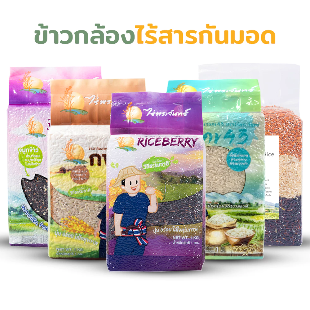 ข้าวสุขภาพ 1 Kg ปลอดสาร ไม่ใช้สารกันมอด ข้าวสุขภาพ 1 Kg ปลอดสาร ไม่ใช้สารกันมอด
