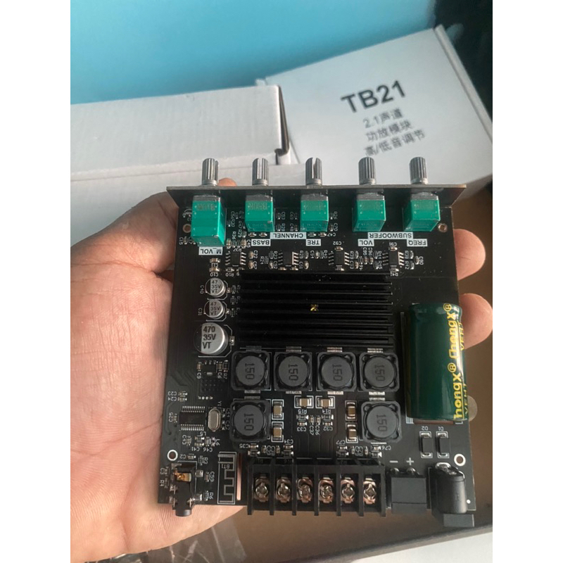 แอมป์จิ๋ว ZK TB21 ชิปใหญ่ แท้100% แอมจิ๋ว บลูทู ธ กำลังขับ 2*50W + ซัพ ...