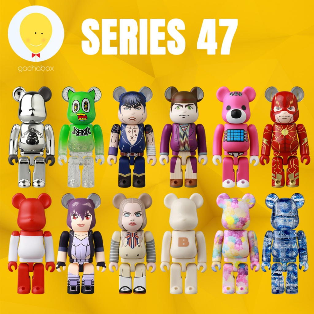 Figurine Bearbrick Série 47 - 100% - Modèle Pattern Transparent - Neuve - Édition 2024
