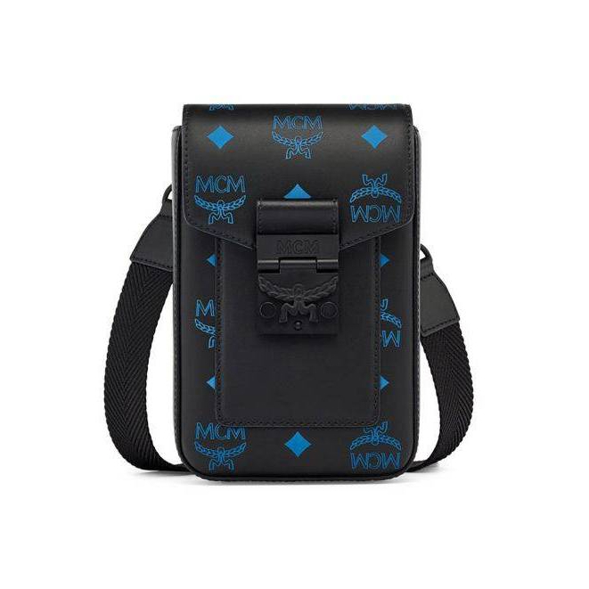 SALE MCM Phone Bag Mini Color Splash Logo Leather Shopee Thailand