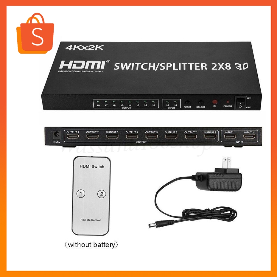 HDMI Splitter 2x8 HD HDMI Switch 4k 2K | Shopee Thailand