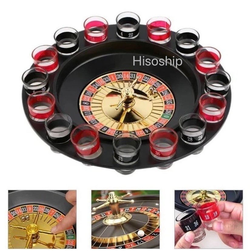 ROULETTE 16 Glass lucky shot Drinking game แก้วรูเล็ต เสี่ยงโชคคนแพ้ ...