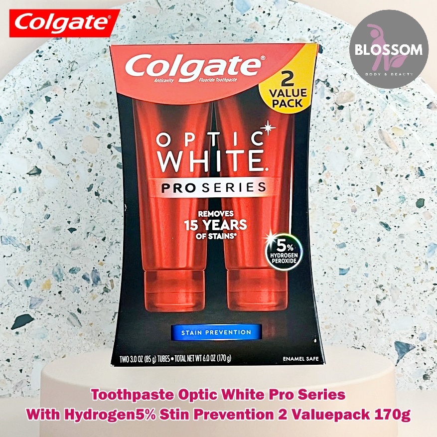 Colgate Toothpaste Optic White Pro Series With Hydrogen5, 2 pack