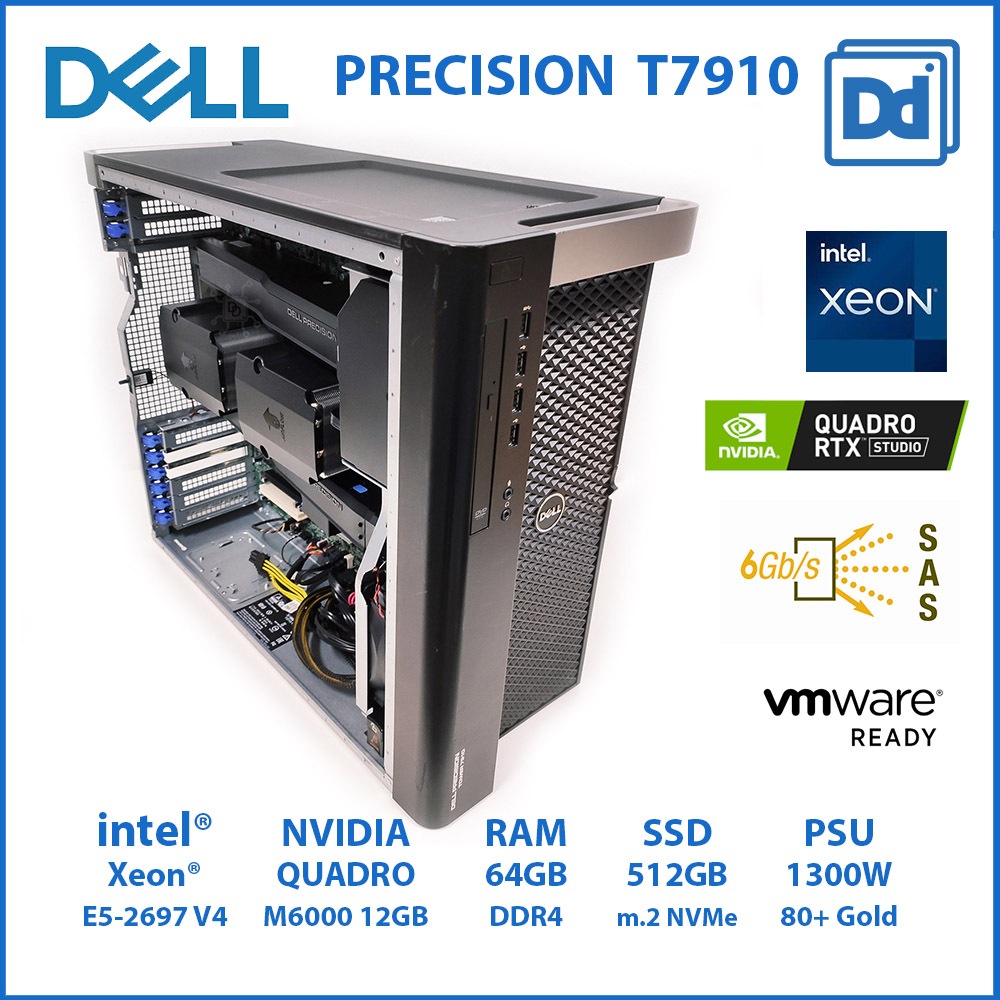 DELL Precision T7910 Workstation Xeon E5-2697V4 36C/72T RAM64GB m