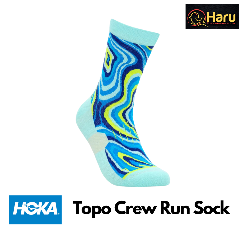 HOKA Topo Crew Run Sock : ถุงเท้าออกกำลังกาย | Shopee Thailand