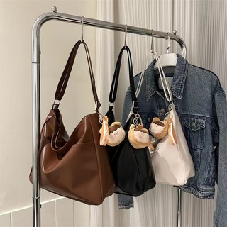 (B-397)🔥Túi xách đeo chéo cho phụ nữ, chứa đồ nhiều, phong cách Hàn Quốc, đơn giản, có zipper, da PU cỡ lớn (không có móc treo túi)