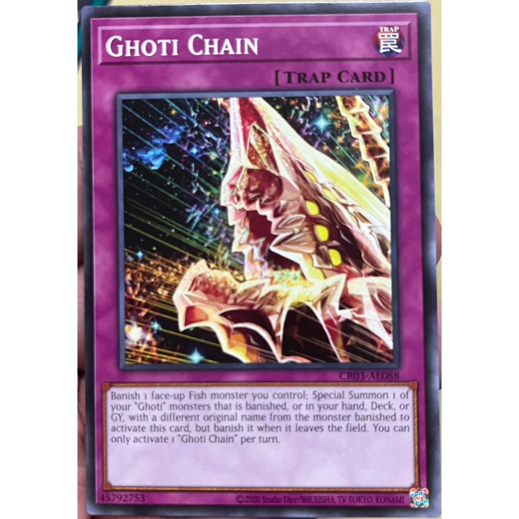 Yugioh Asia-Eng [CR03-AE088] Ghoti Chain (Common) การ์ดยูกิแท้ถูก ...