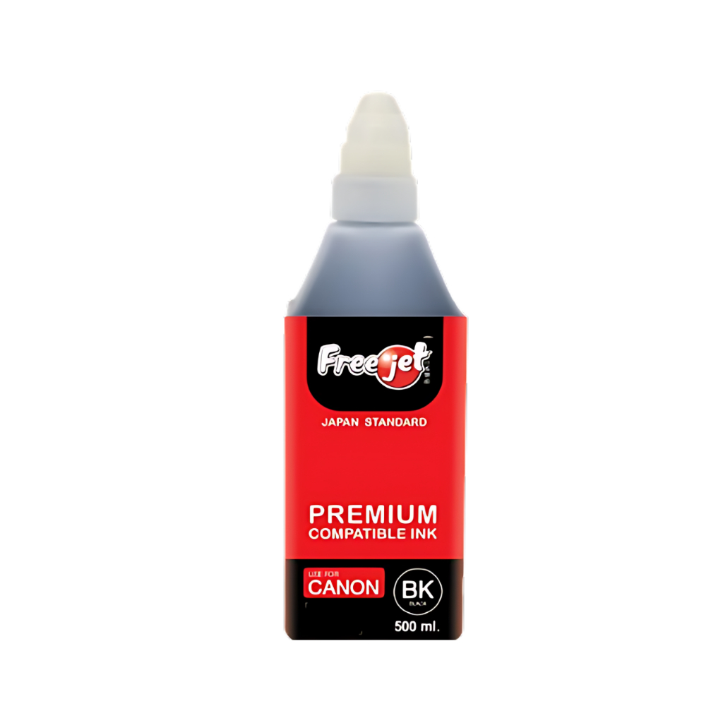 FREEJET (ชมพู,ฟ้า,ดำ,เหลือง) หมึกเทียบเท่า Canon 500ml. | Shopee Thailand