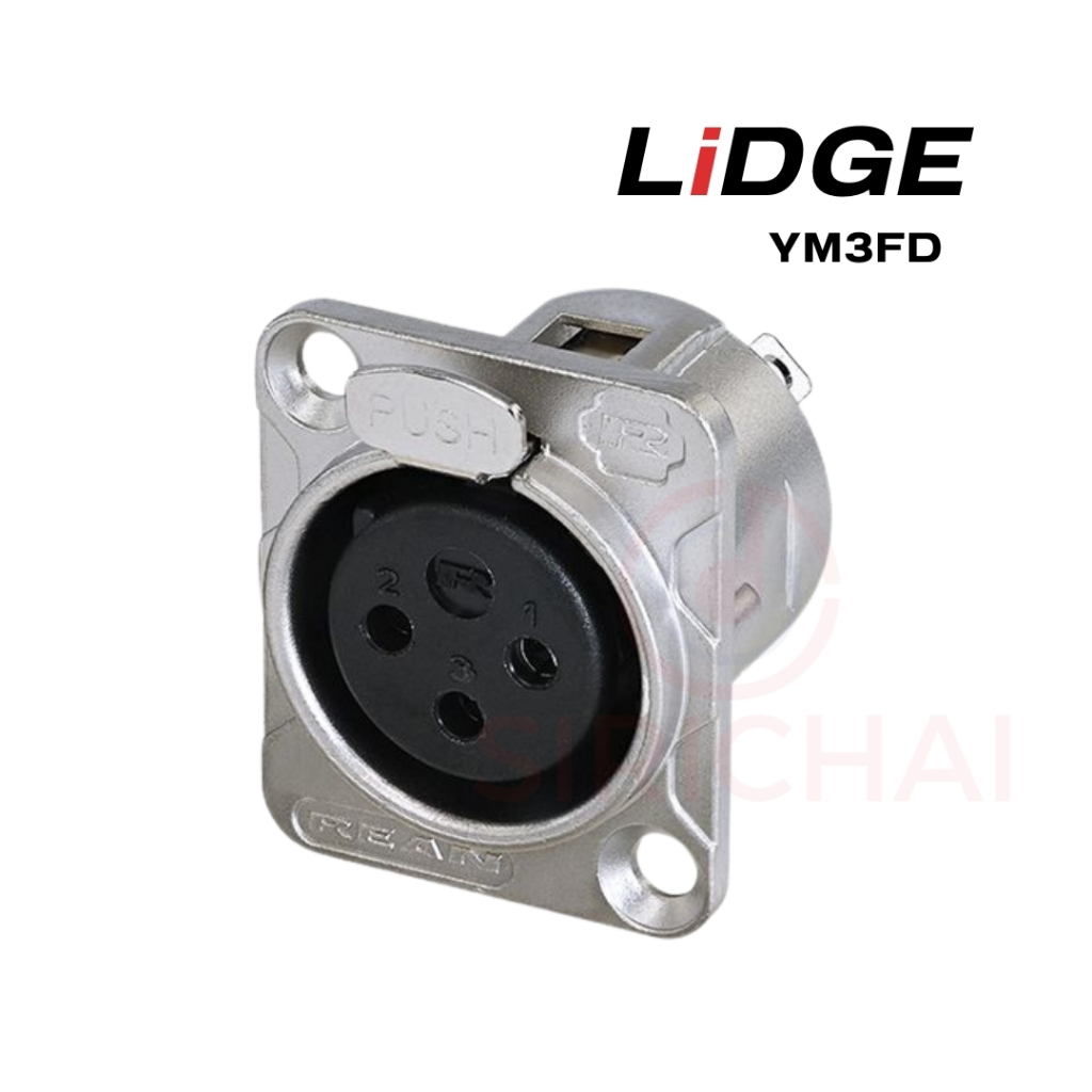 แจ็ค XLR ติดแท่น LiDGE YM3FD (ตัวเมีย) | Shopee Thailand