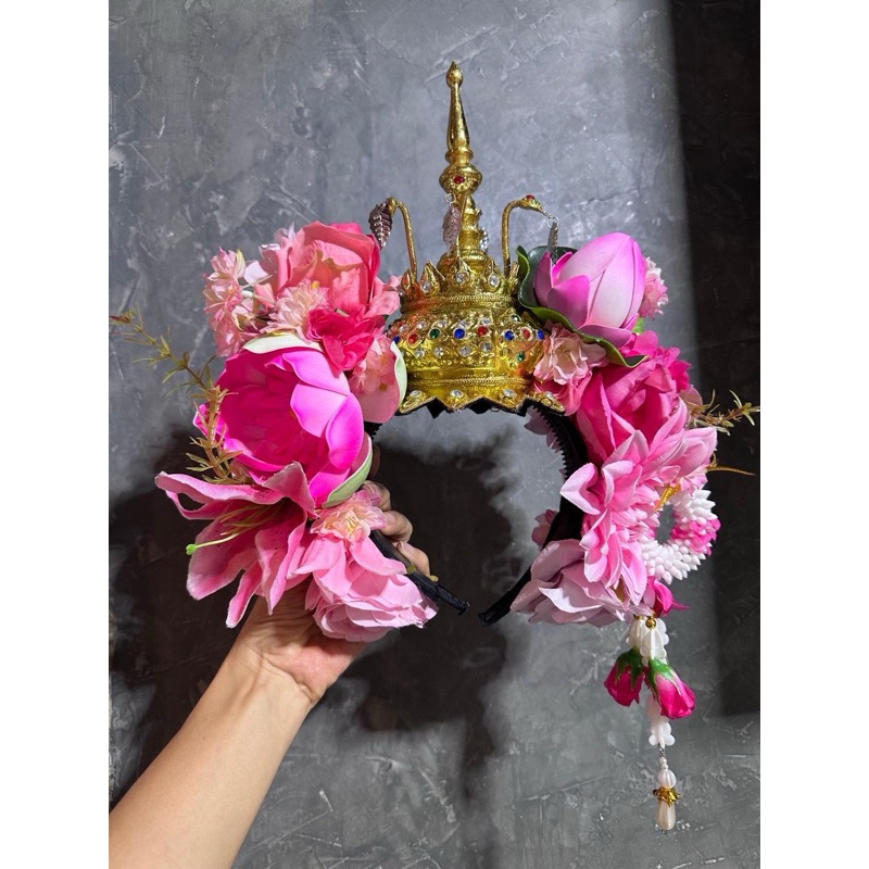 ชฎา ชฎาดอกไม้ เครื่องหัวไทย | Shopee Thailand