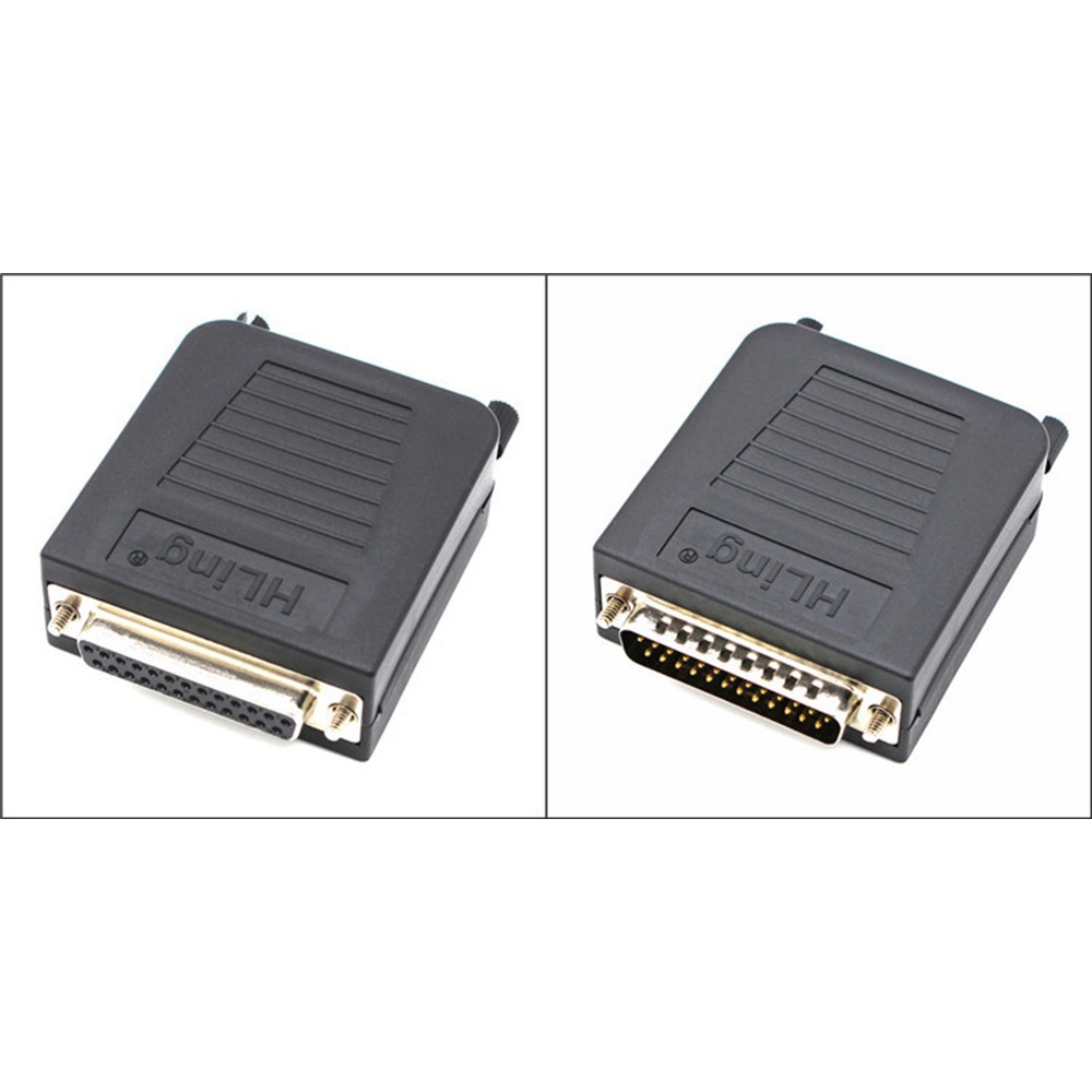 DB25 Connector แบบช่องเสียบ ฝาครอบ ตัวผู้ ตัวเมีย Serial(DB25) Male ...