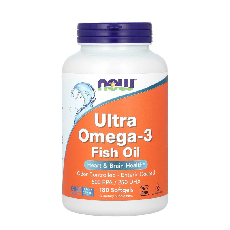 Now Foods น้ำมันปลา Ultra omega 3 180 เม็ด หมดอายุ 2028 | Shopee Thailand