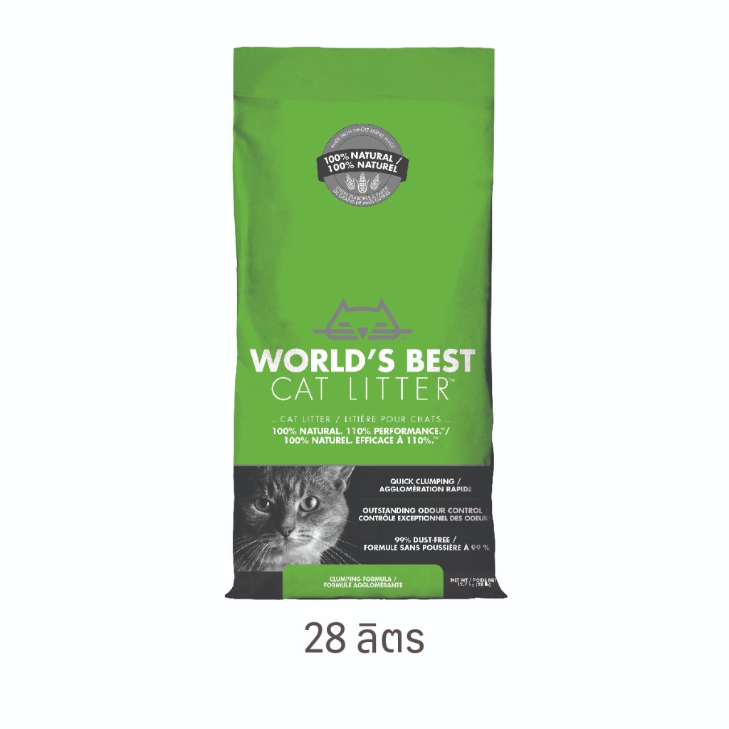 World's Best Cat Litter Original Unscented ทรายแมว ขนาด 28 ลิตร ออริจิ