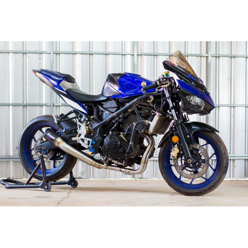 Dynamic DM-2 Carbon-Black Stainless Full-system For Yamaha Yzf R3 ...