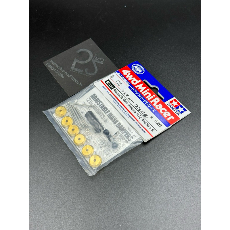 95324 TAMIYA Mini 4wd Adjustable Mass Dampers (2.5g Weights x 6