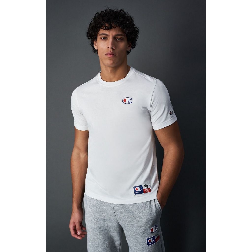 Men’s Short Sleeve T-Shirt Champion 218559-WW001 White main image 1