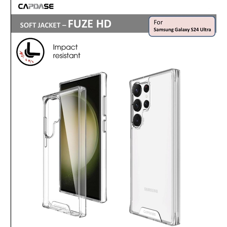 CAPDASE Fuze-HD Clear Case เคสหลังแบบใส เคสสำหรับ S24 ULTRA | Shopee ...