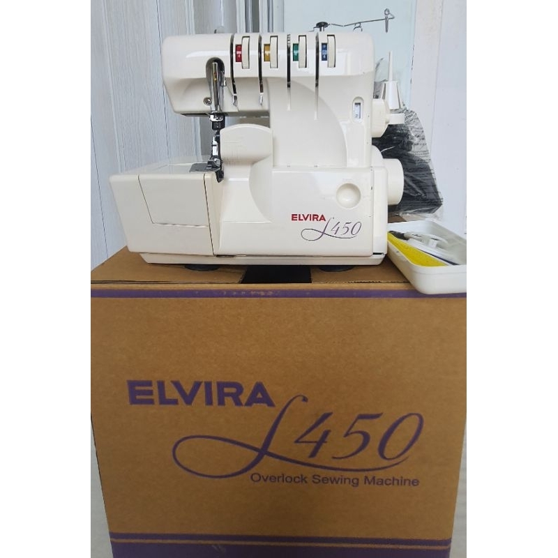 Elvira จักรโพ้งริมผ้ารุ่น L450 (มือสอง) | Shopee Thailand