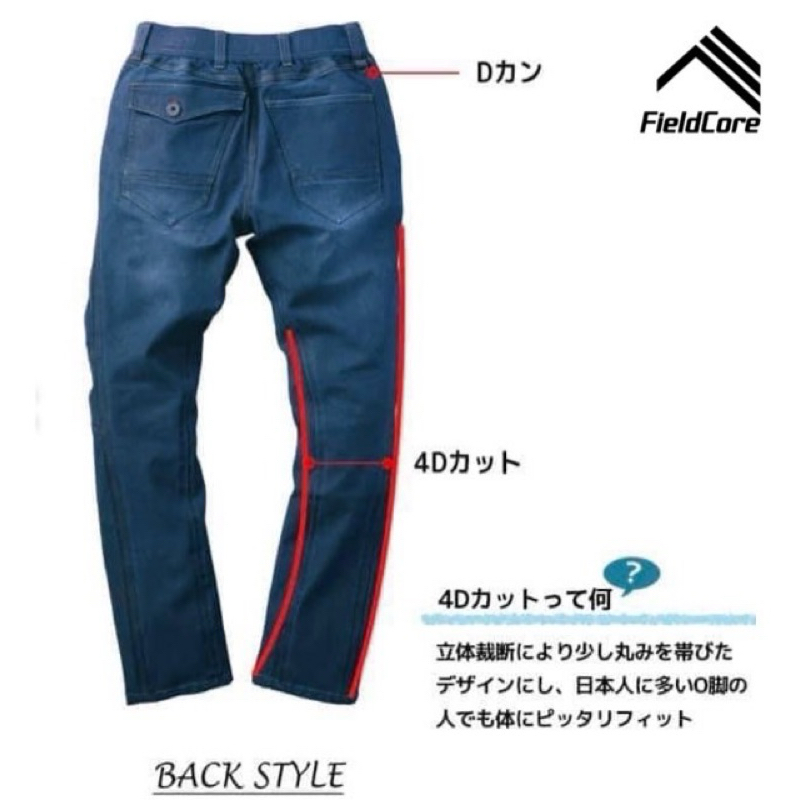 FieldCore แบร์น Outdoor จากญี่ปุ่น Japan กางเกงขี่มอเตอร์ไซด์ 4D ...