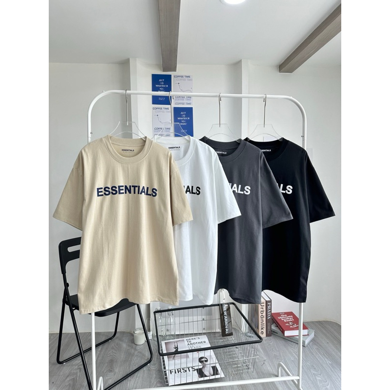 เสื้อยืด ESSENTIAL Oversize สกรีนลายยอดฮิต | Shopee Thailand