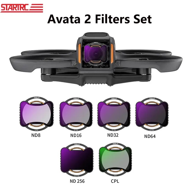 BRDRC Avata 2 ND Filter Set Accessories, 6-Pack UV CPL ND8