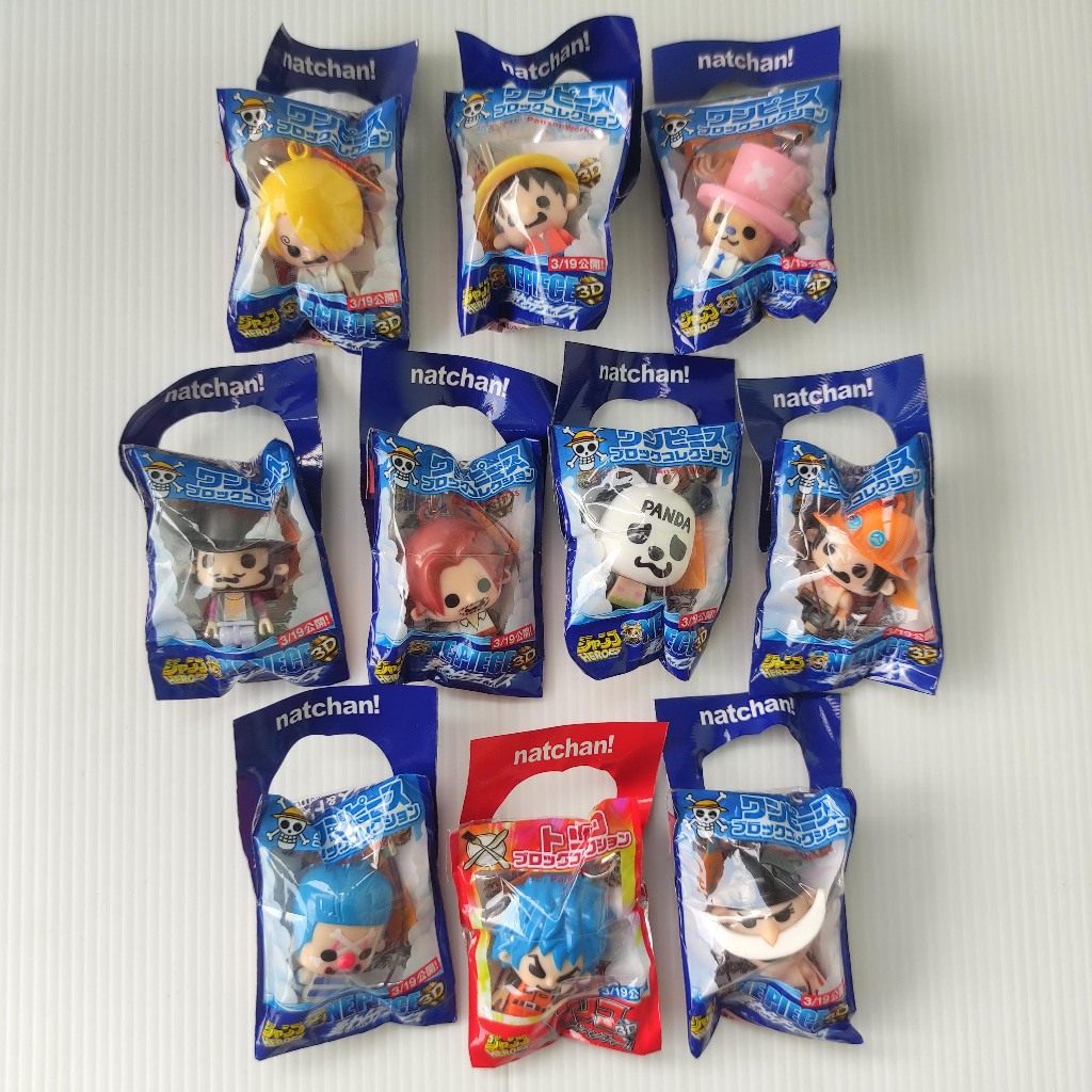 ONE PIECE X PANSON WORKS NATCHAN! BLOCK COLLECTION PLASTIC KEYCHAIN ...