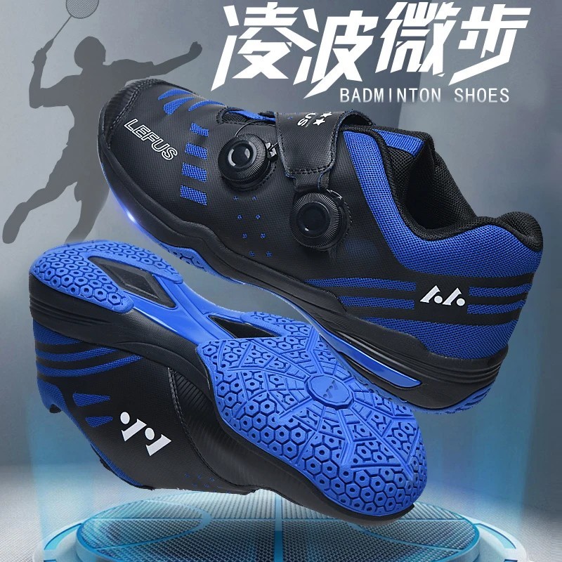 LEFUS BADMINTON SHOES-L013 BLUE/BLACK | Shopee Thailand