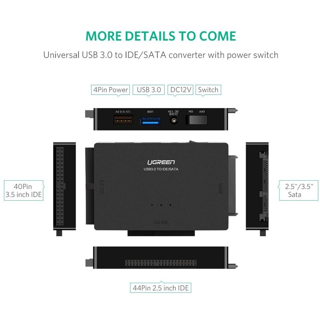 UGREEN รุ่น 30353 USB 3.0 to SATA & IDE Converter | Shopee Thailand