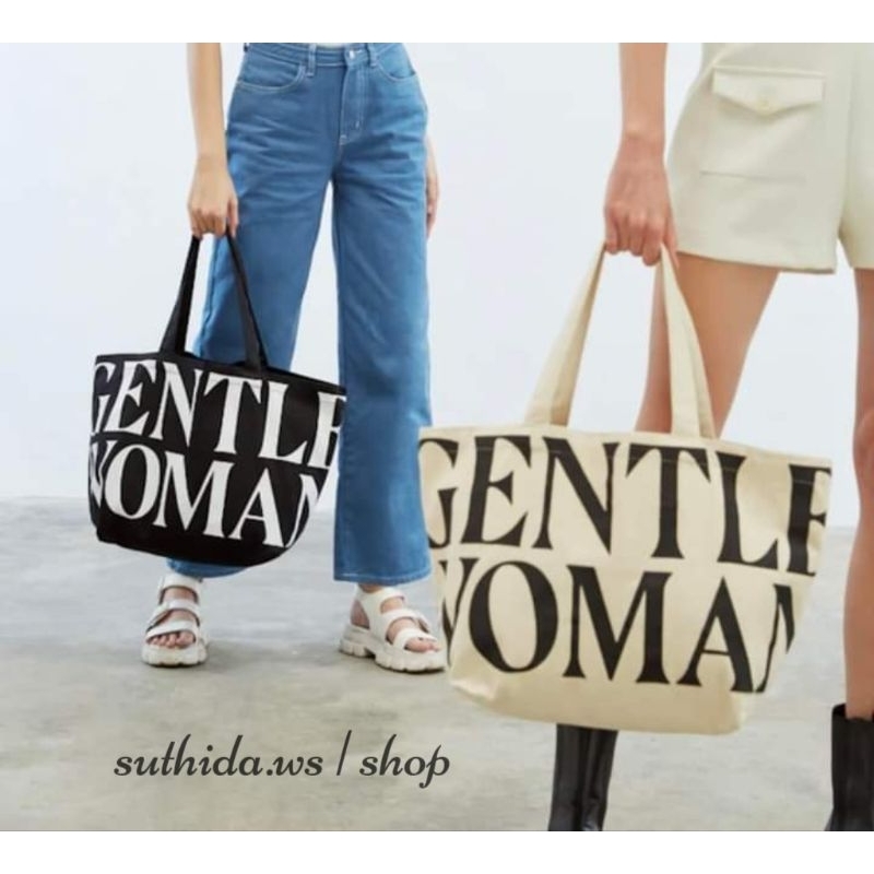 กระเป๋าเบสิคขายดี GENTLEWOMAN ของแท้ รุ่น GW CANVAS TOTE BAG | Shopee ...