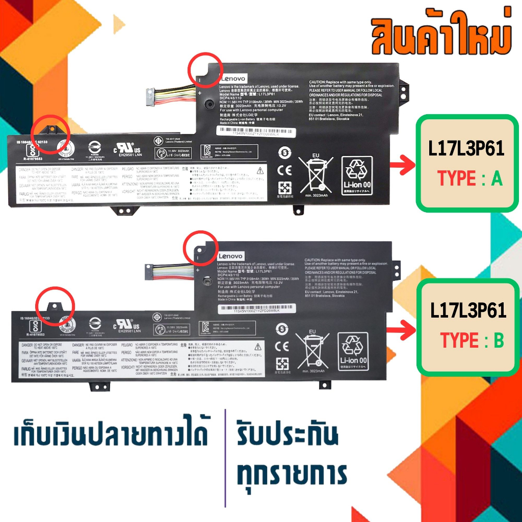 BLESYS Batteria Per Lenovo IdeaPad Yoga 720-12IKB, 330-11IGM, 320S-13IKB - 11.52V 2000mAh (23Wh) - Ricambio L17L3P61 L17C3P61 - 5