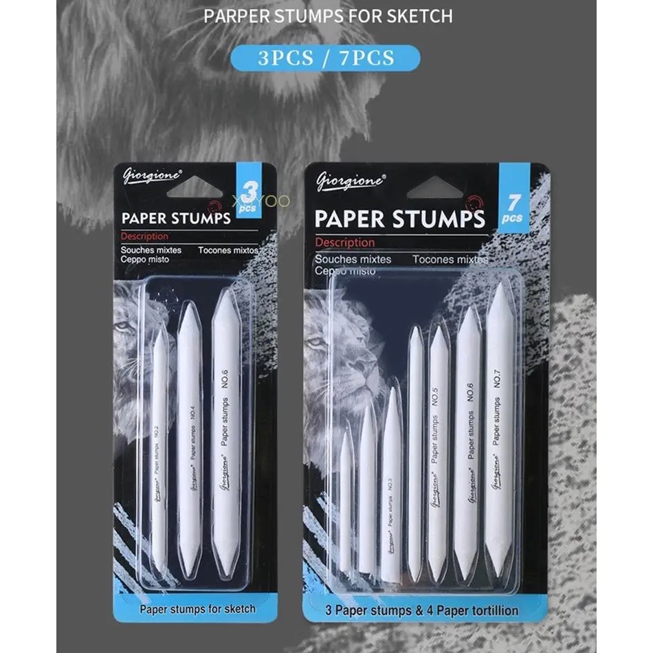 ชุดเกลี่ยสี Giorgione Paper Stumps ชุด 3 สี 7 สี | Shopee Thailand