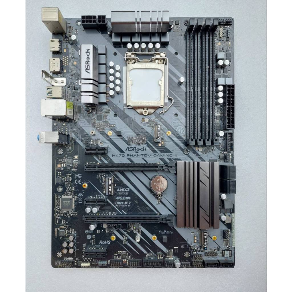 MAINBOARD (เมนบอร์ด) 1200 ASROCK H470 PHANTOM GAMING 4 มือสอง | Shopee ...
