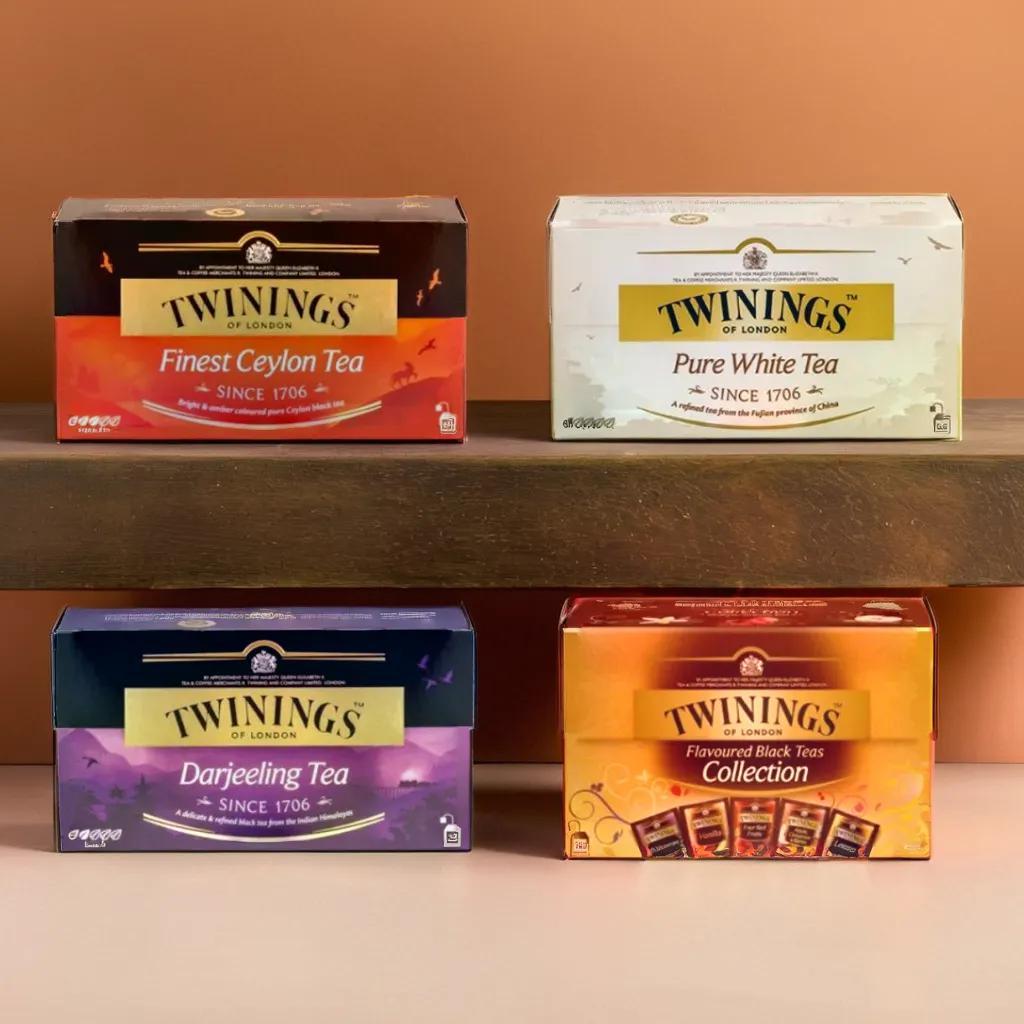 Twinings ชาใบแท้จากอังกฤษ หลากหลายรสชาติ บรรจุภัณฑ์แยก ชงง่าย ชงสะดวก ...