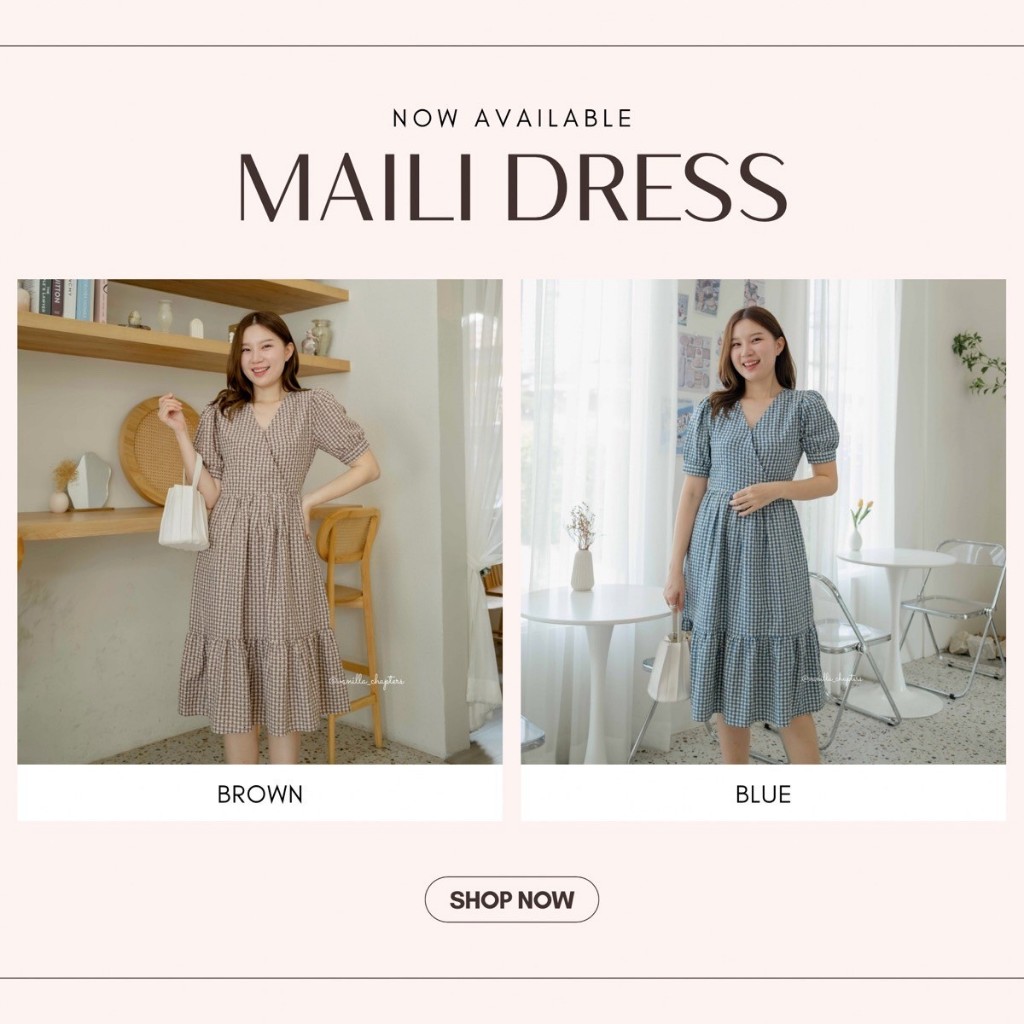 Maili dress (vanilla_chapters) | Shopee Thailand