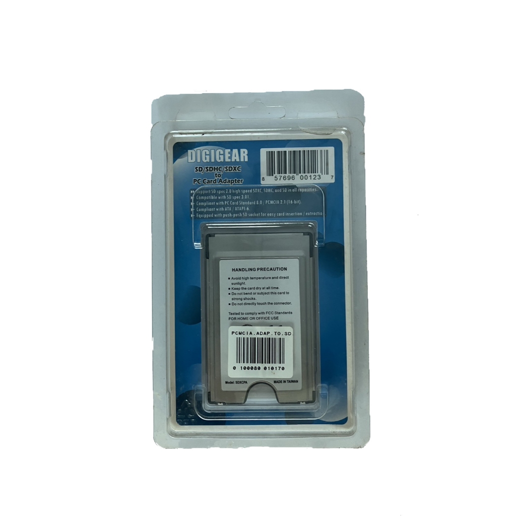 SD SDHC SDXC to PCMCIA PC Card การ์ดรีดเดอร์ Digigear Card reader ...