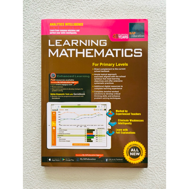 Learning Mathematics Singapore Math SAP workbook Maths Large size ...