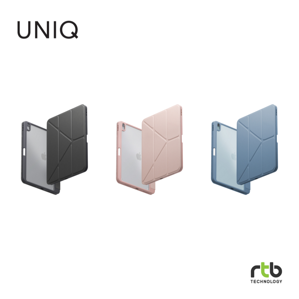 Uniq Moven Case Voor De Apple IPad Air 13 Inch (2025) M3 / (2024) M2 - Charcoal Grey - View #4