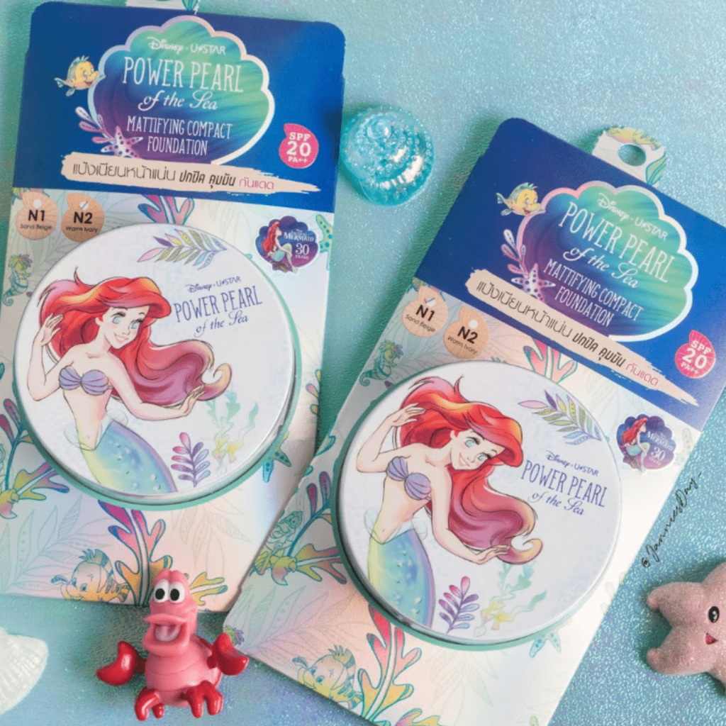 Ustar x Disney Power Pearl แป้งเนียน แป้งทาหน้า แป้งพัฟ ปกปิดคุมมัน แอ ...
