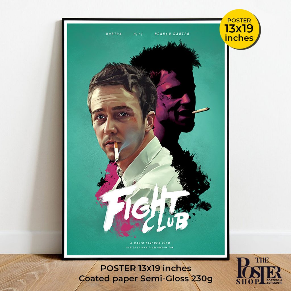 Fight club Poster ไฟท์ คลับ ดิบดวลดิบ งานภาพสวย ติสท์สุดๆ Edward Norton ...