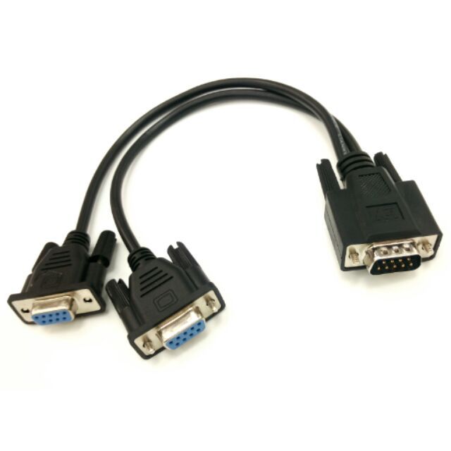 สาย Y-DB9 ผู้ ออก 2DB9 เมีย แยกสัญญาณ DB9 2Port | Shopee Thailand