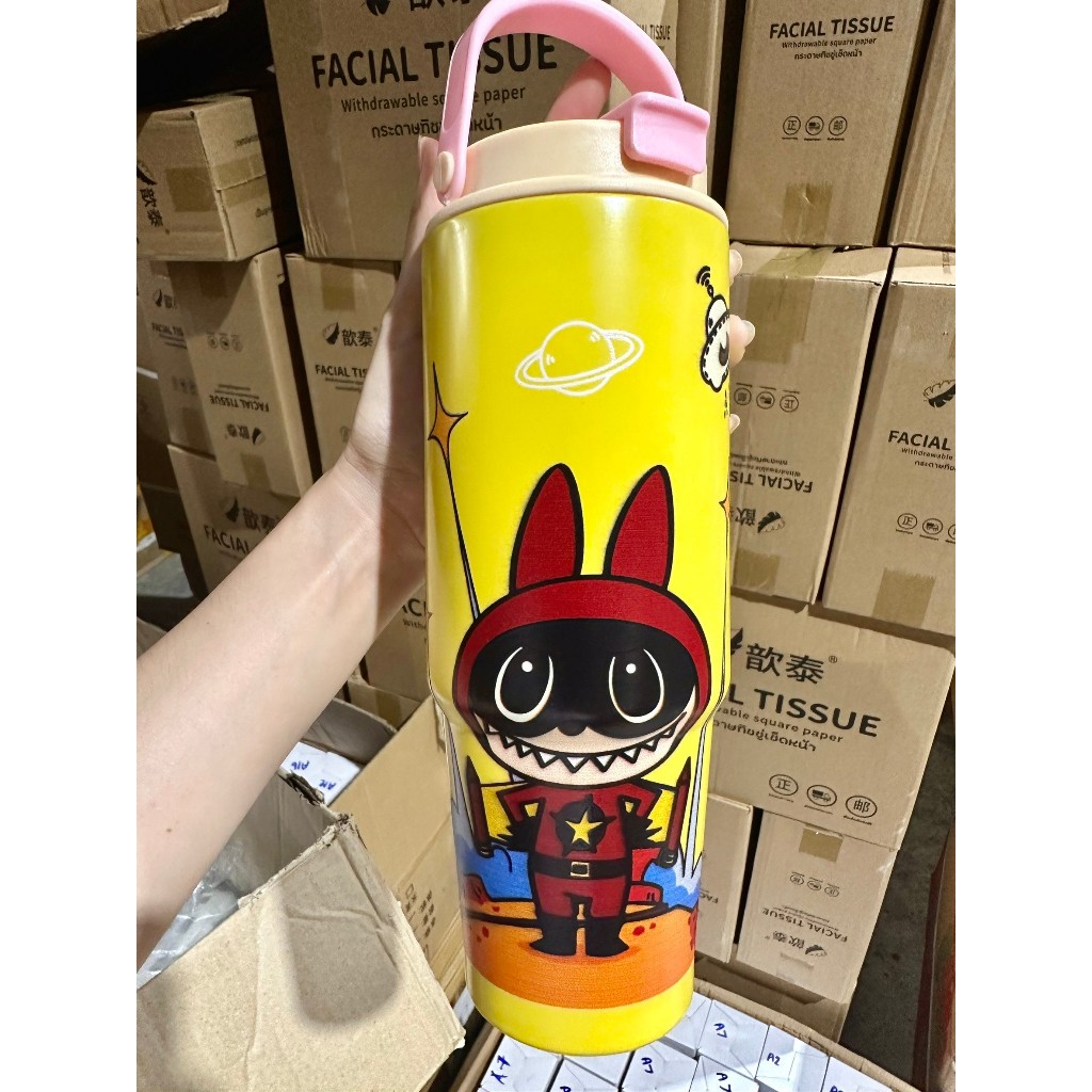แก้วเยติLabubu แก้วLabubu แก้วลาบูบู้ สแตนเลส 890ml | Shopee Thailand
