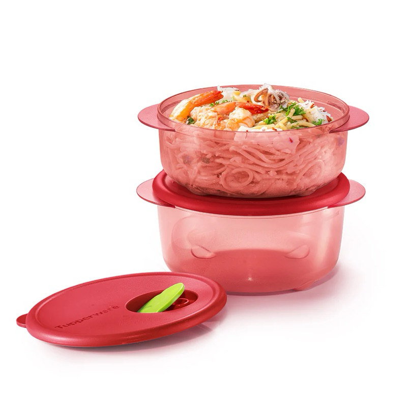 Tupperware รุ่น Rock N Serve Round Set 2 ใบ | Shopee Thailand