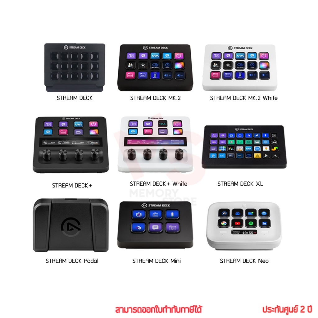 Elgato Stream Deck อุปกรณ์สตรีมเมอร์ อุปกรณ์ไลฟ์สตรีม by Memory ...